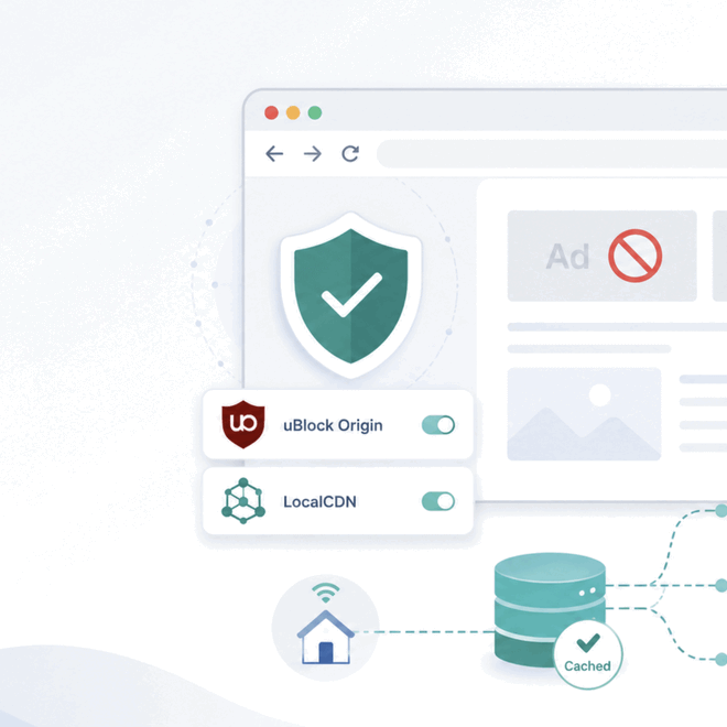 Image de : Configurer uBlock Origin avec LocalCDN ou Decentraleyes