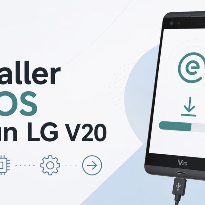 Image de : Installer /e/OS sur un LG V20